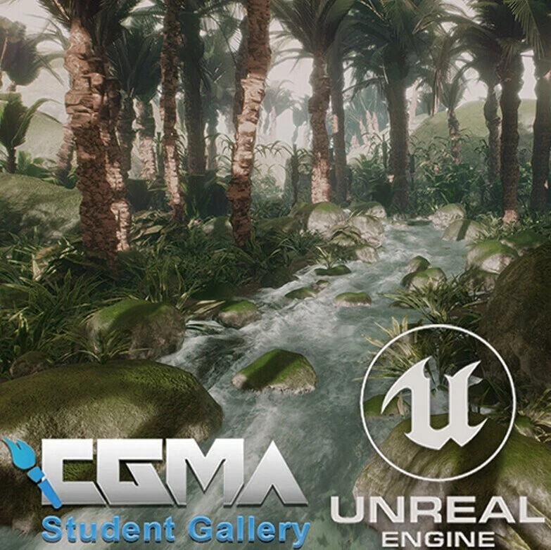[UE4] Tropical River - CGMA Vegetation and Plants