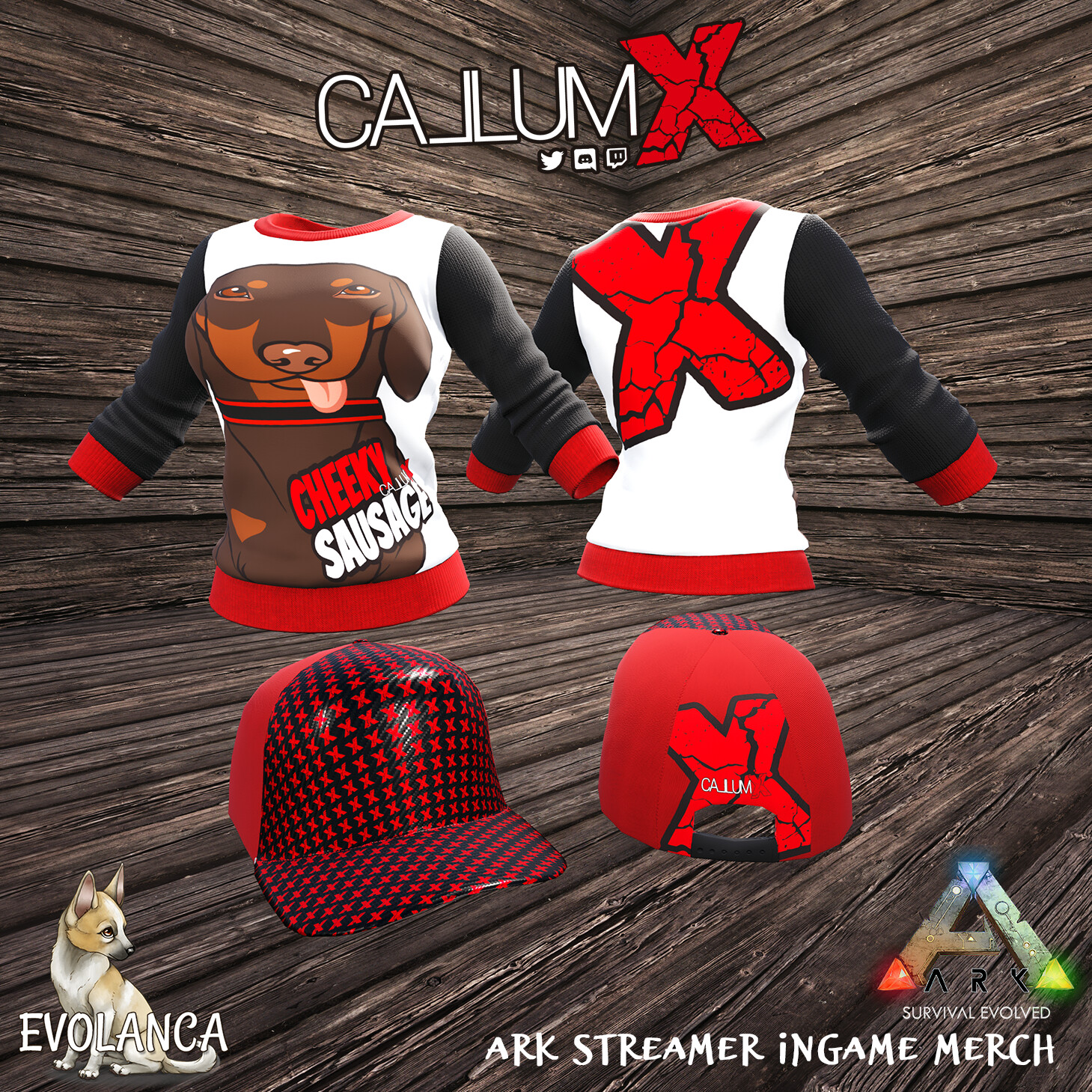 ArtStation - ARK ASE Custom Streamer Merch - CallumX