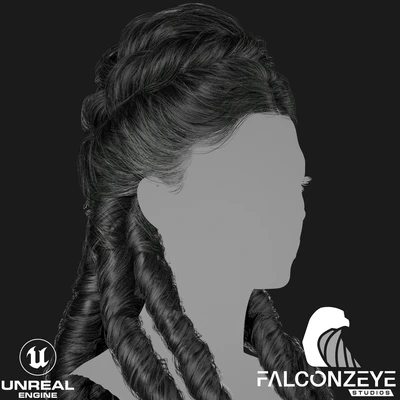 ✨ “Crown Curls – Realistic Hair Groom” ✨