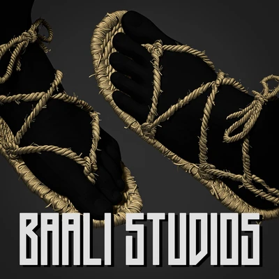 Waraji - Japanese sandals (Highpoly)