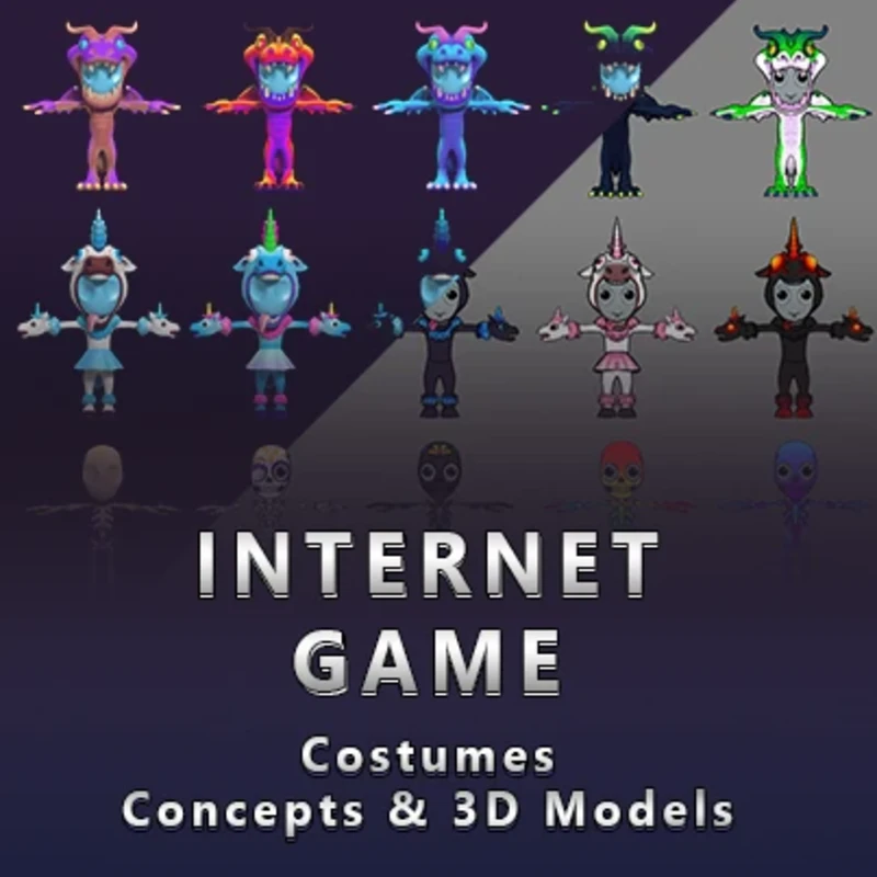 Internet Games: Costume concepts and 3D models