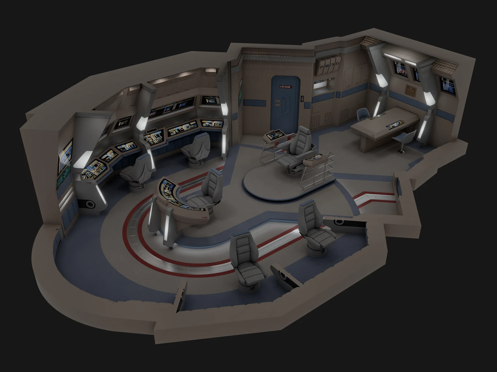 USS Defiant - Deck 01: Main Bridge (2371)