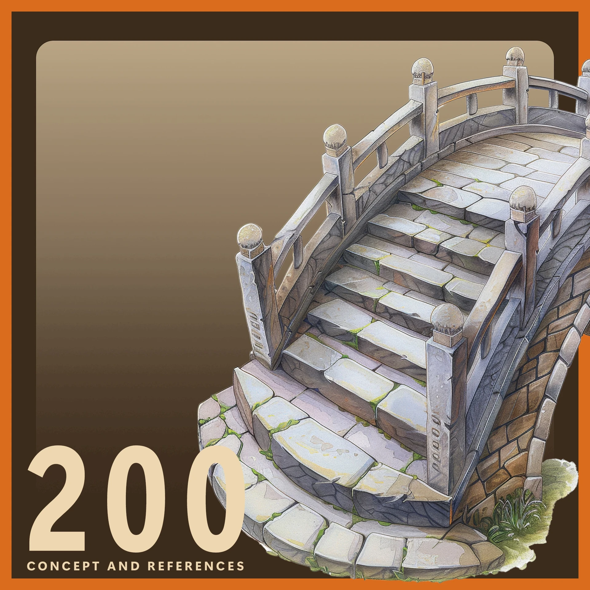 ArtStation - 200 Chinese Hand-Painted Bridge Concept and Reference
