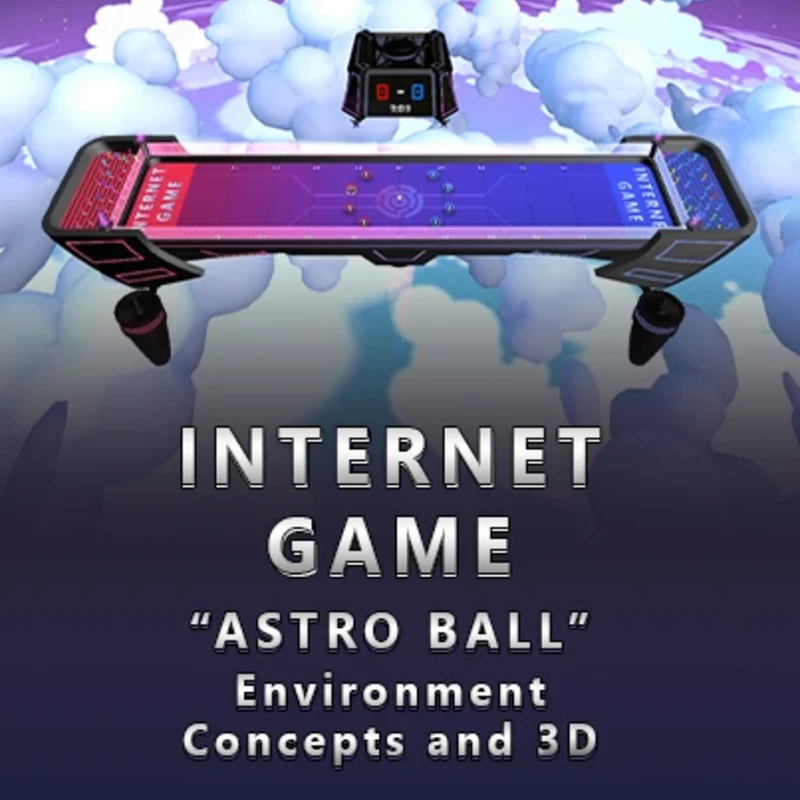 "Astro Ball" Environment Concepts & 3D Models