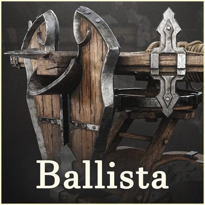 Medieval Ballista – Game Ready Prop