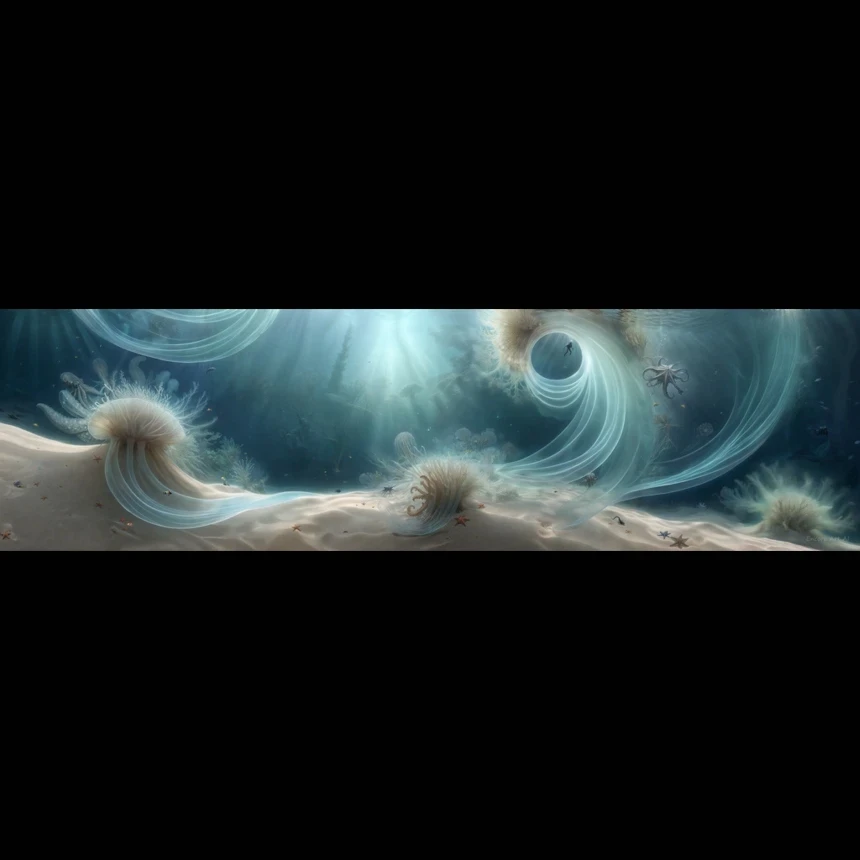 The coral reef mutant (8K super ultra-wide wallpaper)