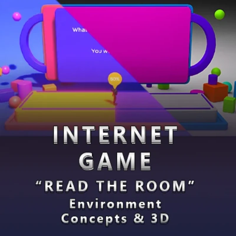 Internet Game - "Read the Room" concepts and 3D Models