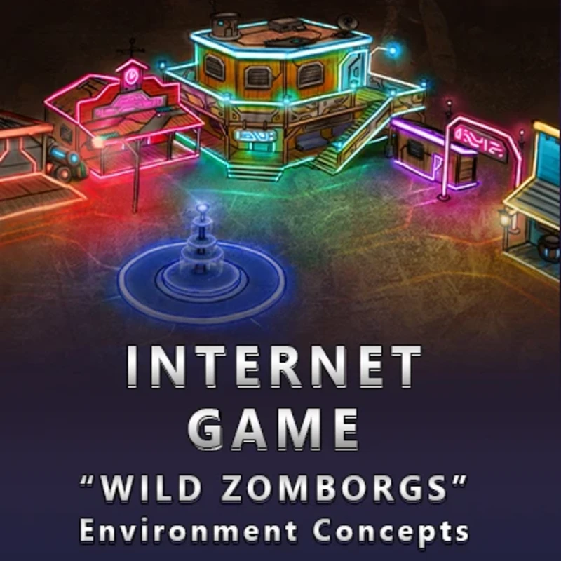 Internet Game - "Wild Zomborgs" Building and battle arena concepts