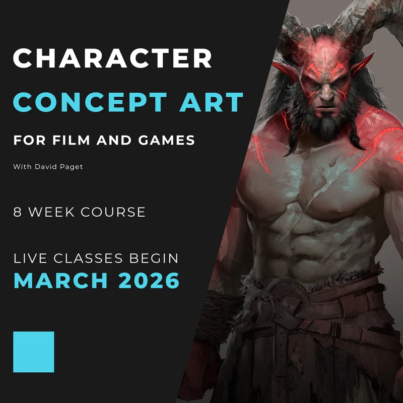 Character Concept Art for Film and Games, March 2026