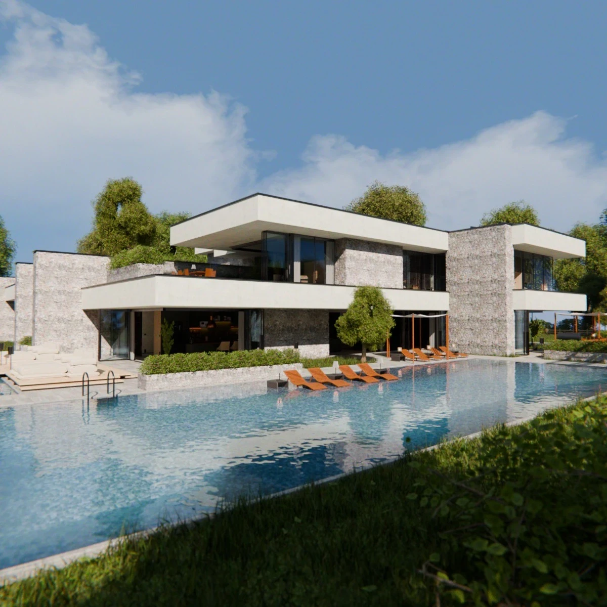 2026 Modern Modular House 4 for Blender Eevee and Cycles