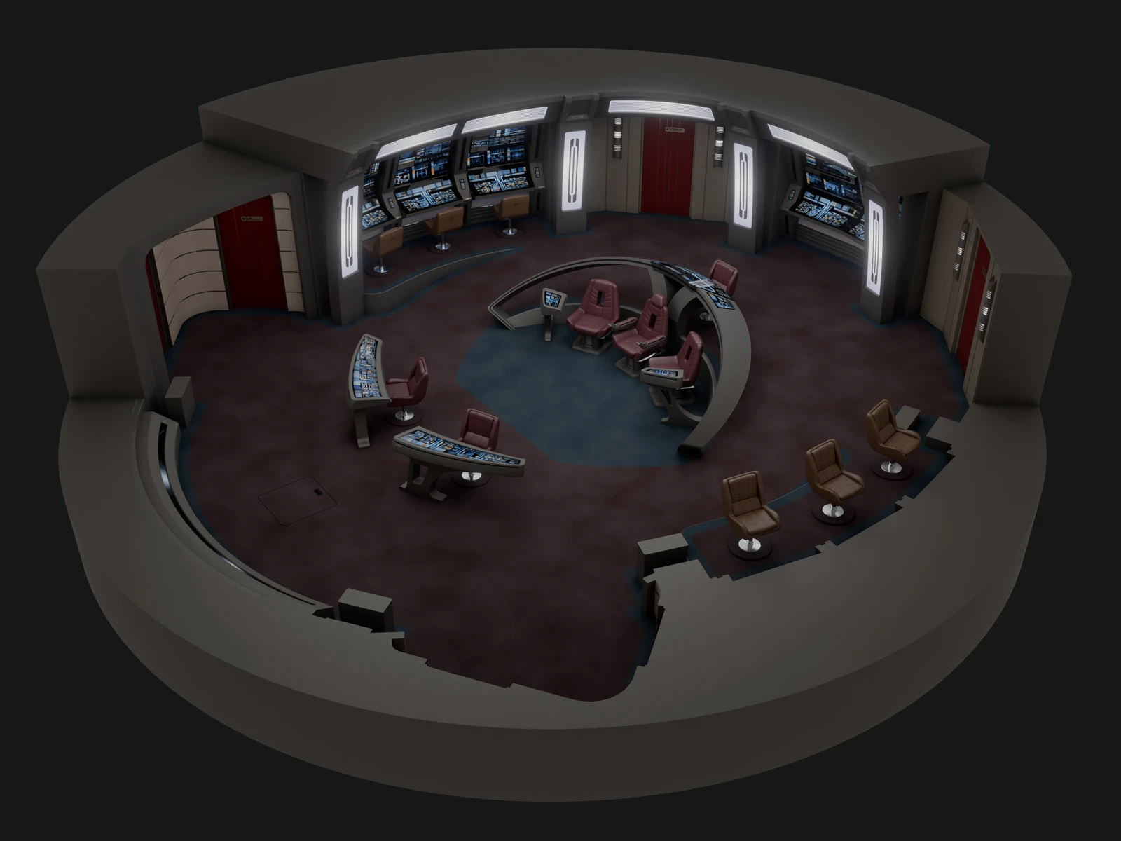 USS Ross - Deck 01: Main Bridge