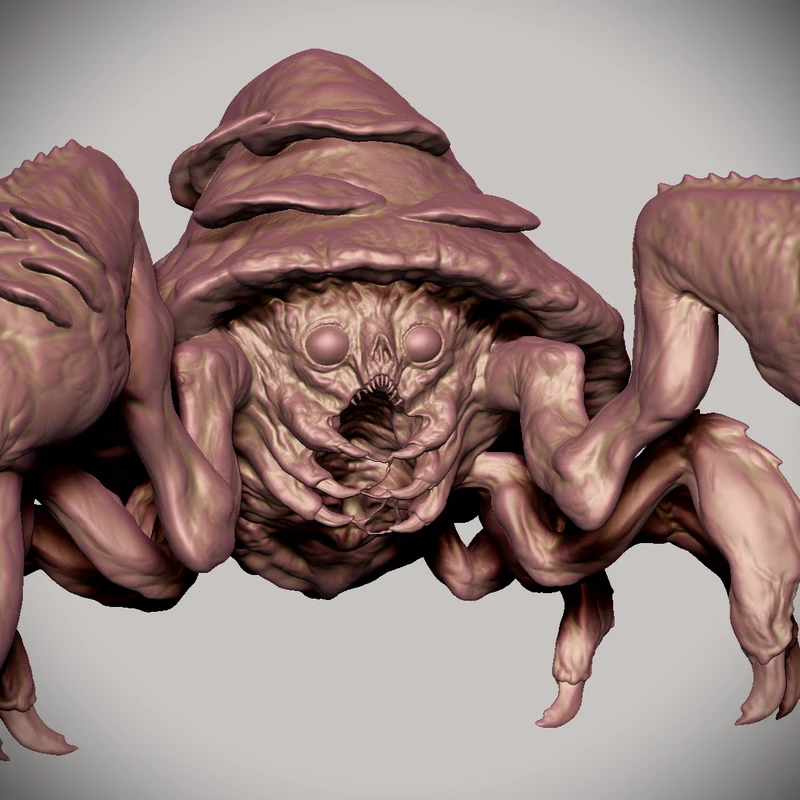 Demonic Parasect - Zbrush sketch