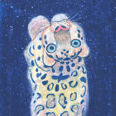Oil Pastel Animal Illustrations