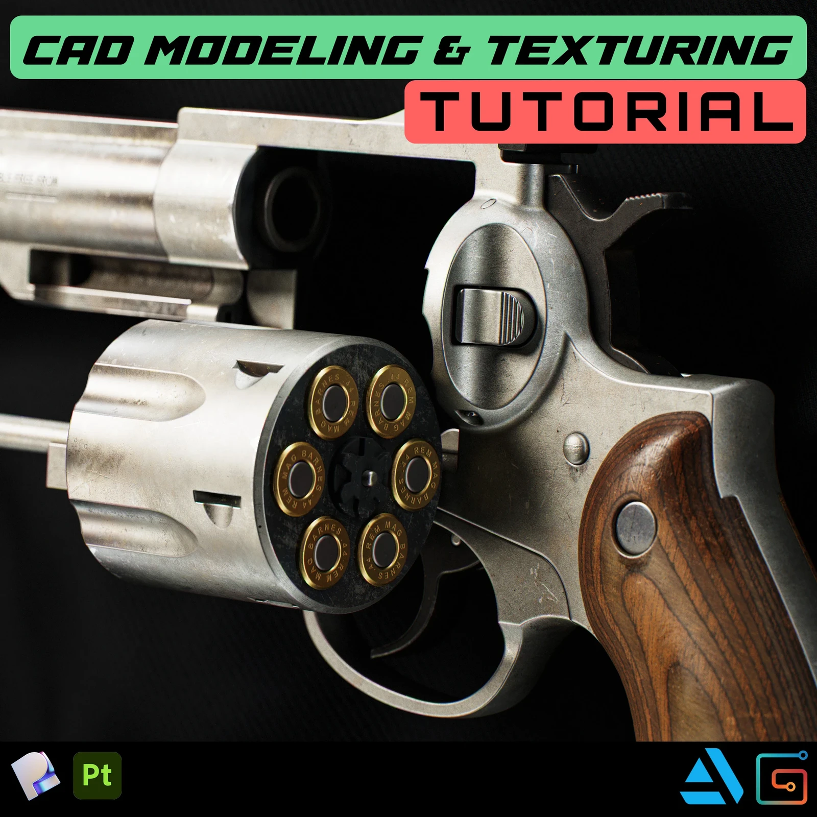 Modeling and Texturing Tutorial - Redhawk Revolver