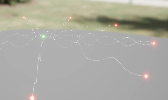 ArtStation - spawn particles between particles