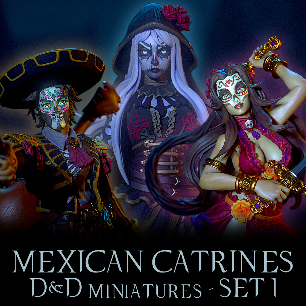 Dia De Muertos Catrines - Set 1