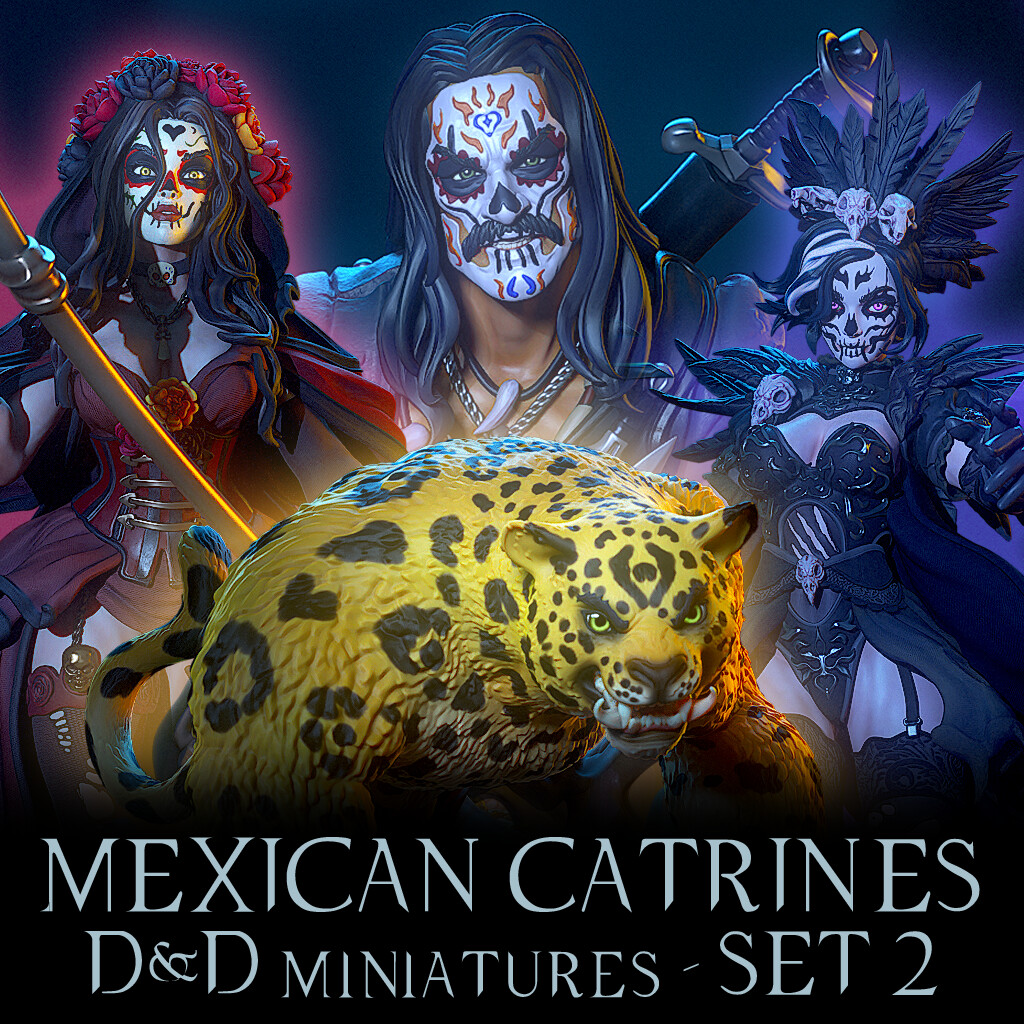Dia De Muertos Catrines - Set 2