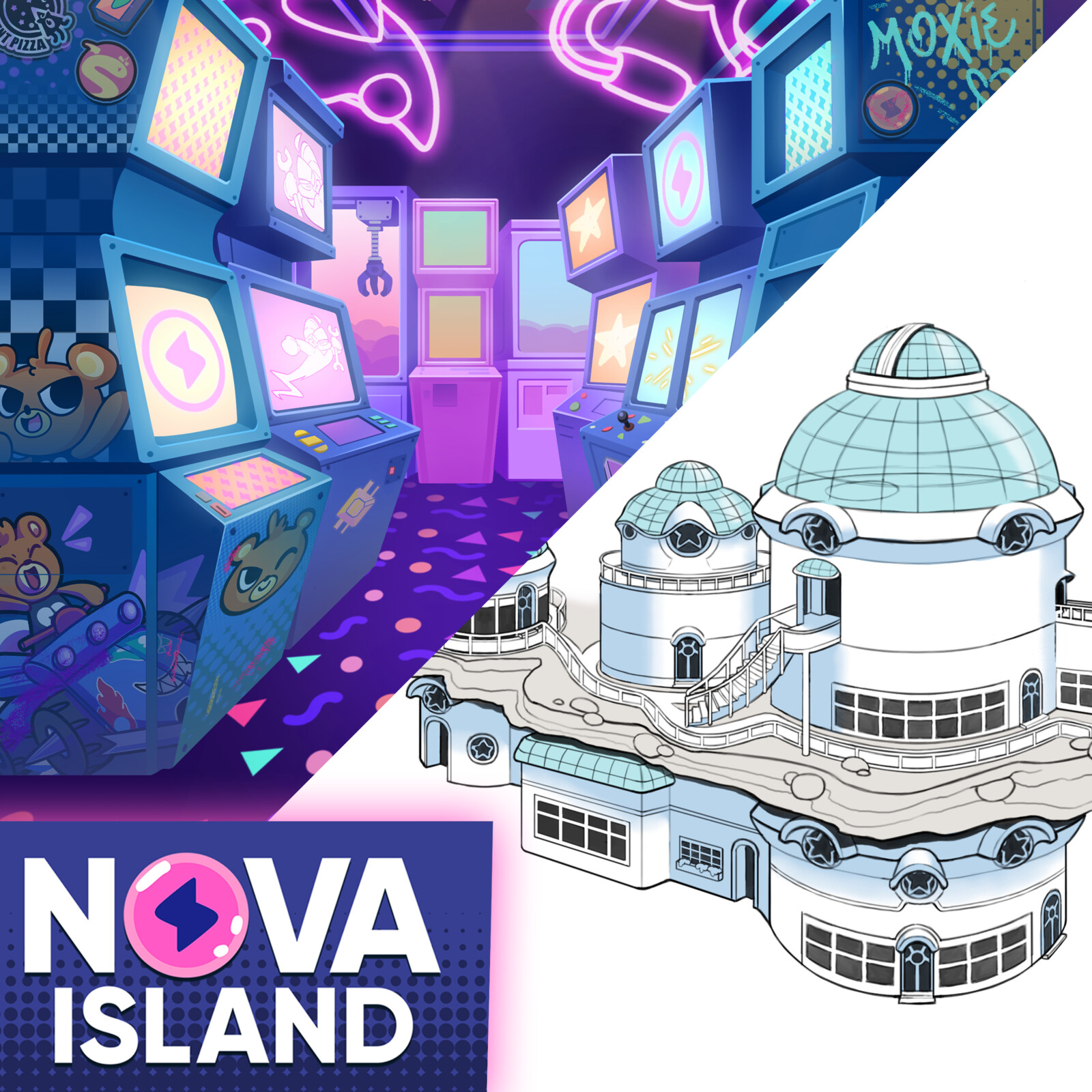 Nova Island Environment Illustrations and Concepts