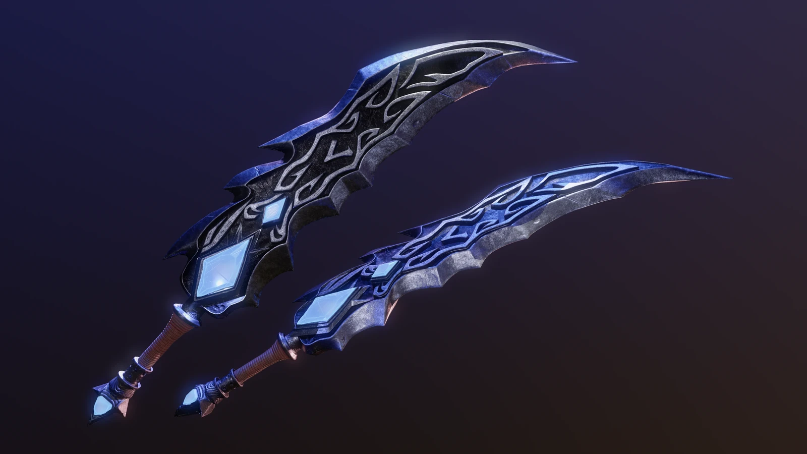 Runic Frostblade — Game Weapon