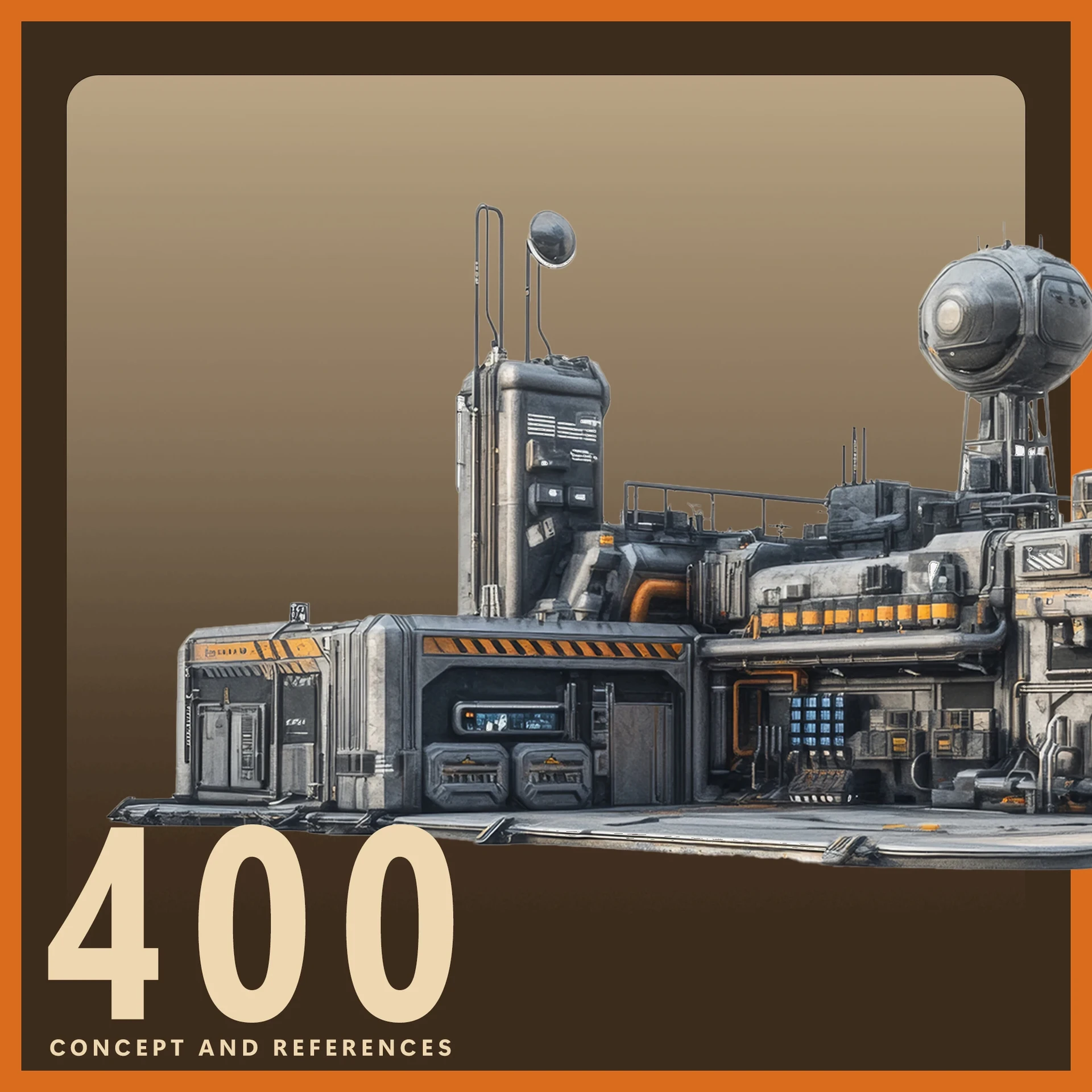 ArtStation - 400 Modular Scifi Base Concept and Reference