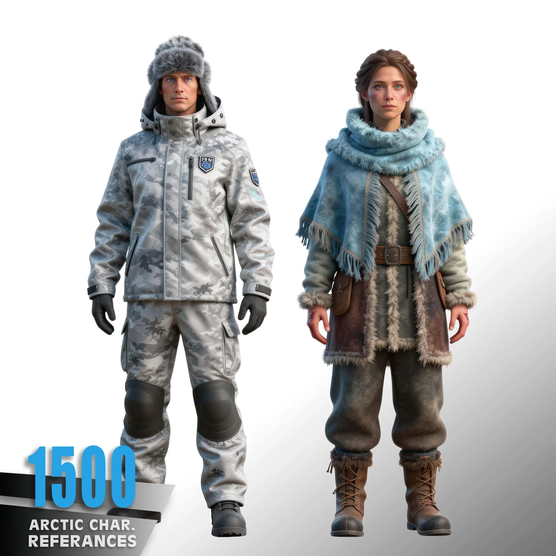 ArtStation - 1500 Arctic Characters - Reference Image Pack v.1 | 4K