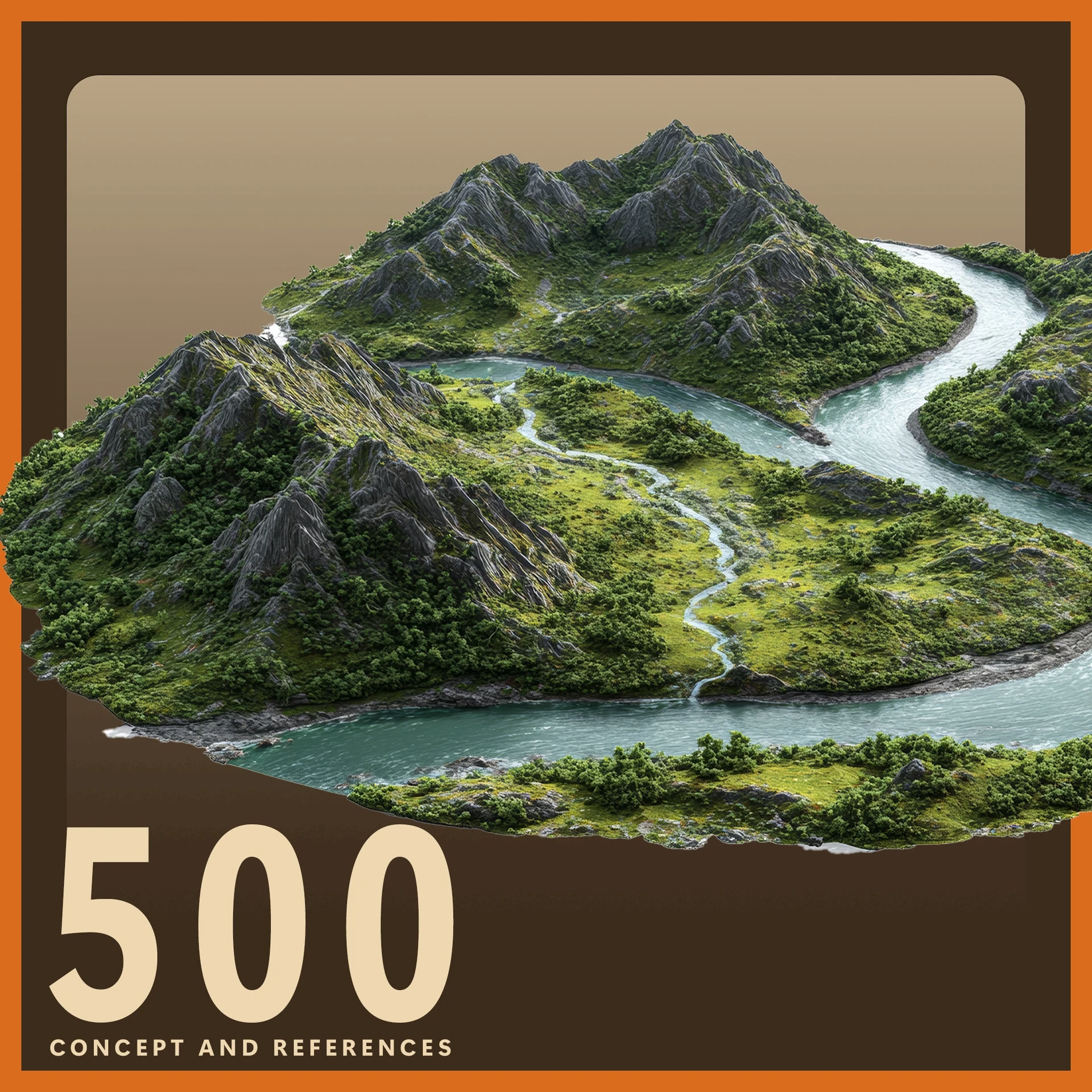 ArtStation - 500 Mountain Landscape Concept and Reference