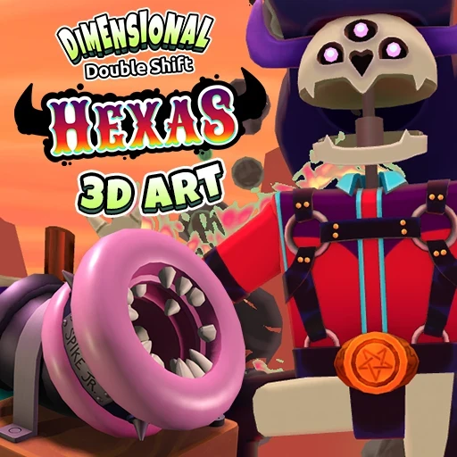 Dimensional Double Shift: Hexas 3D Art