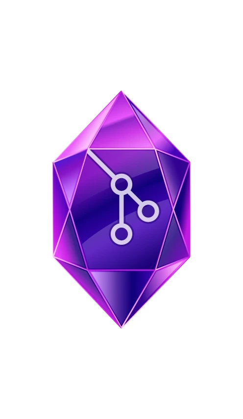 Git Glass Vector Logo for an App Plugin