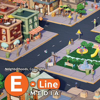 Neighborhoods Environment Art Props - E-Line Media Internship