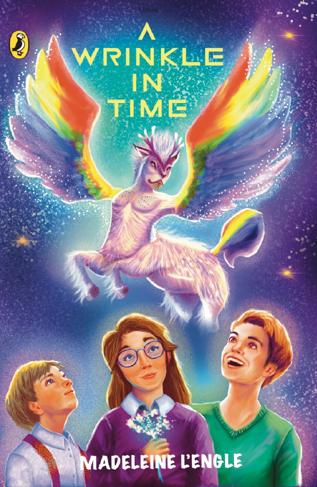 A wrinkle in time (book cover)