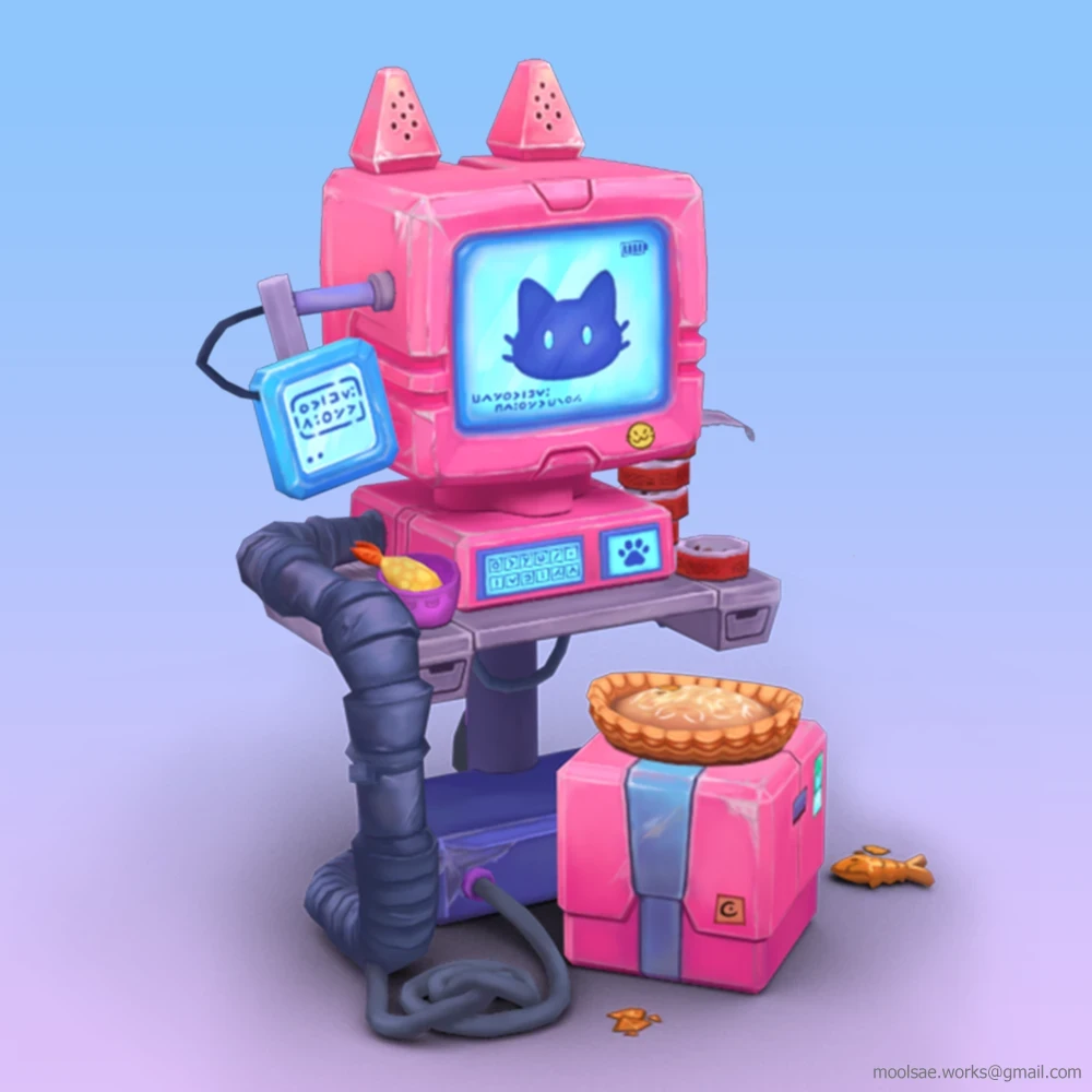 ArtStation - Sci-Fi Cat computer
