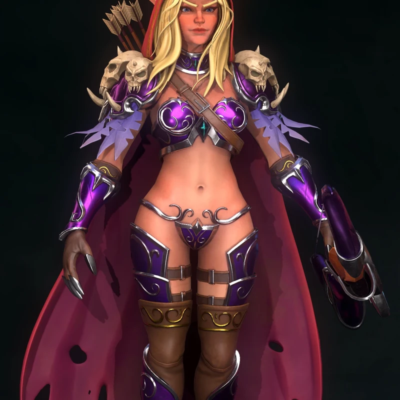 Stylized Elf Ranger - Character Design Showcase
