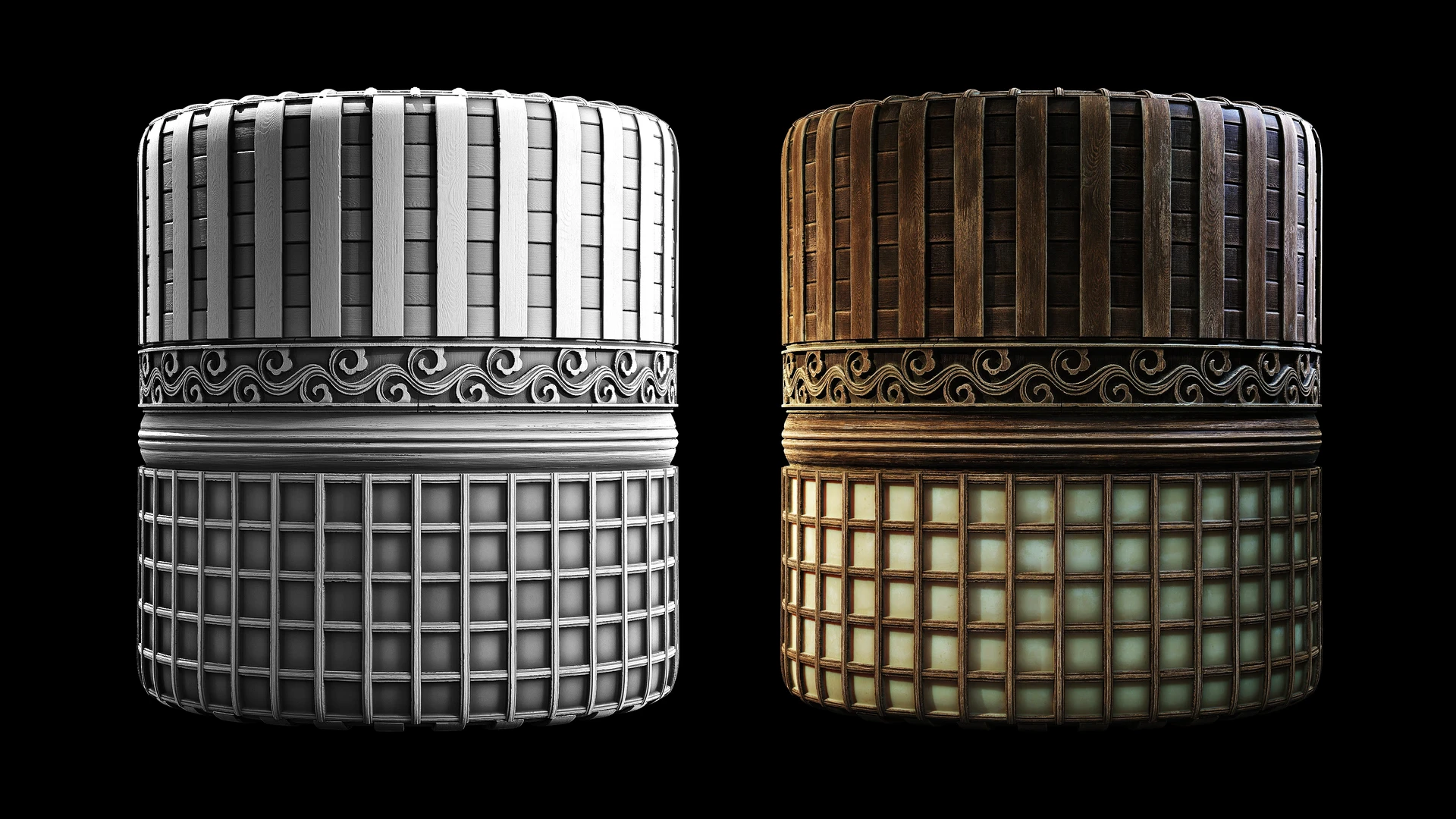 ArtStation - Chinese Traditional Wood Trim