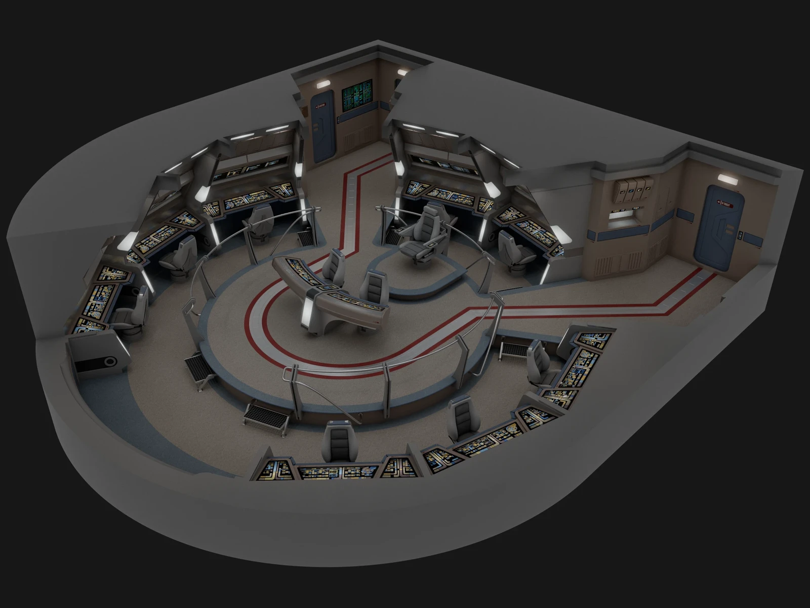 USS Thunderchild - Deck 04: Main Bridge