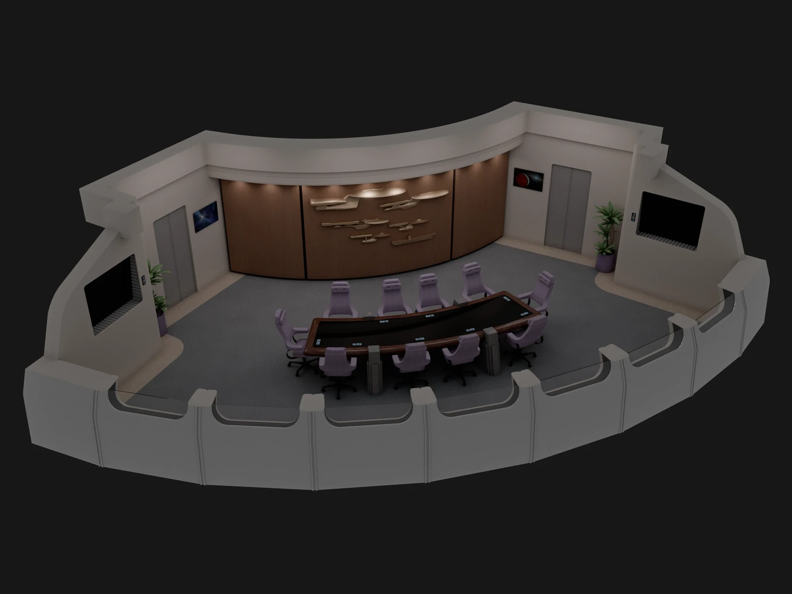 USS Enterprise-D - Deck 01: Observation Lounge (2367)