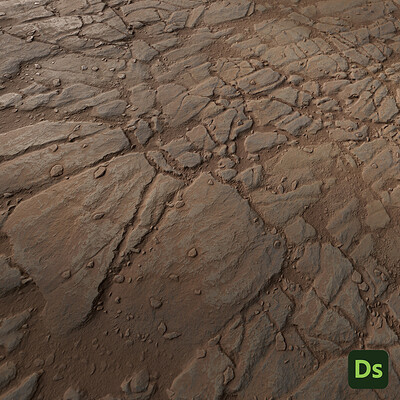 Mars Rocky Ground