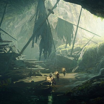 The ship of Ponce de León - The Fountain of Youth