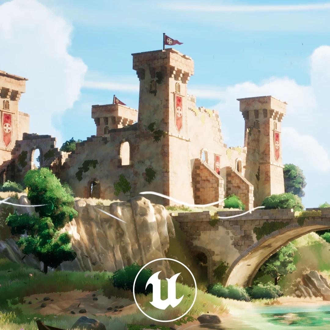 Ruins Across The Bridge