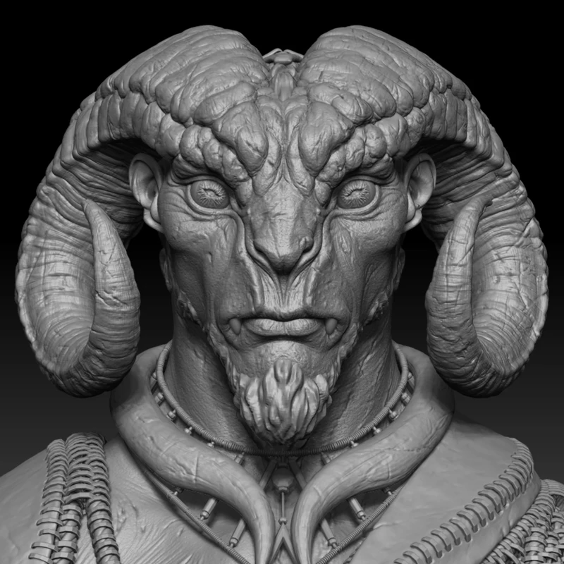 Nar Garzhvog High Poly Sculpt/ Hair