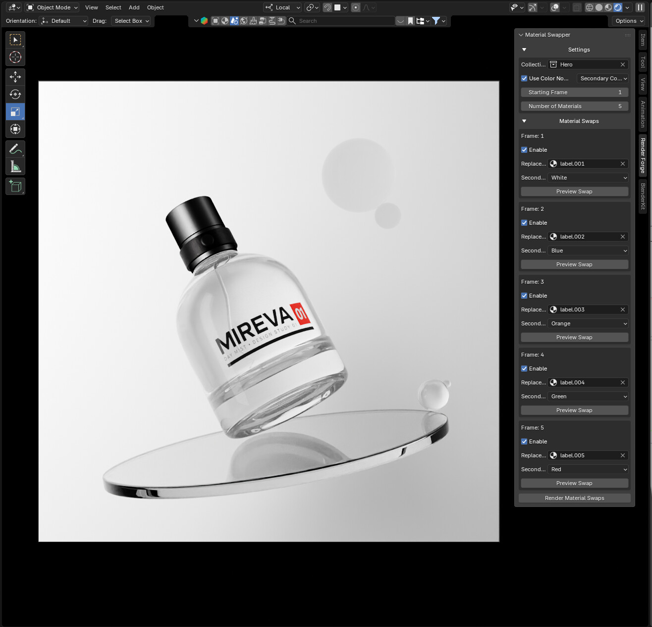 Blender Material Swapper &amp; Render Automation Tool