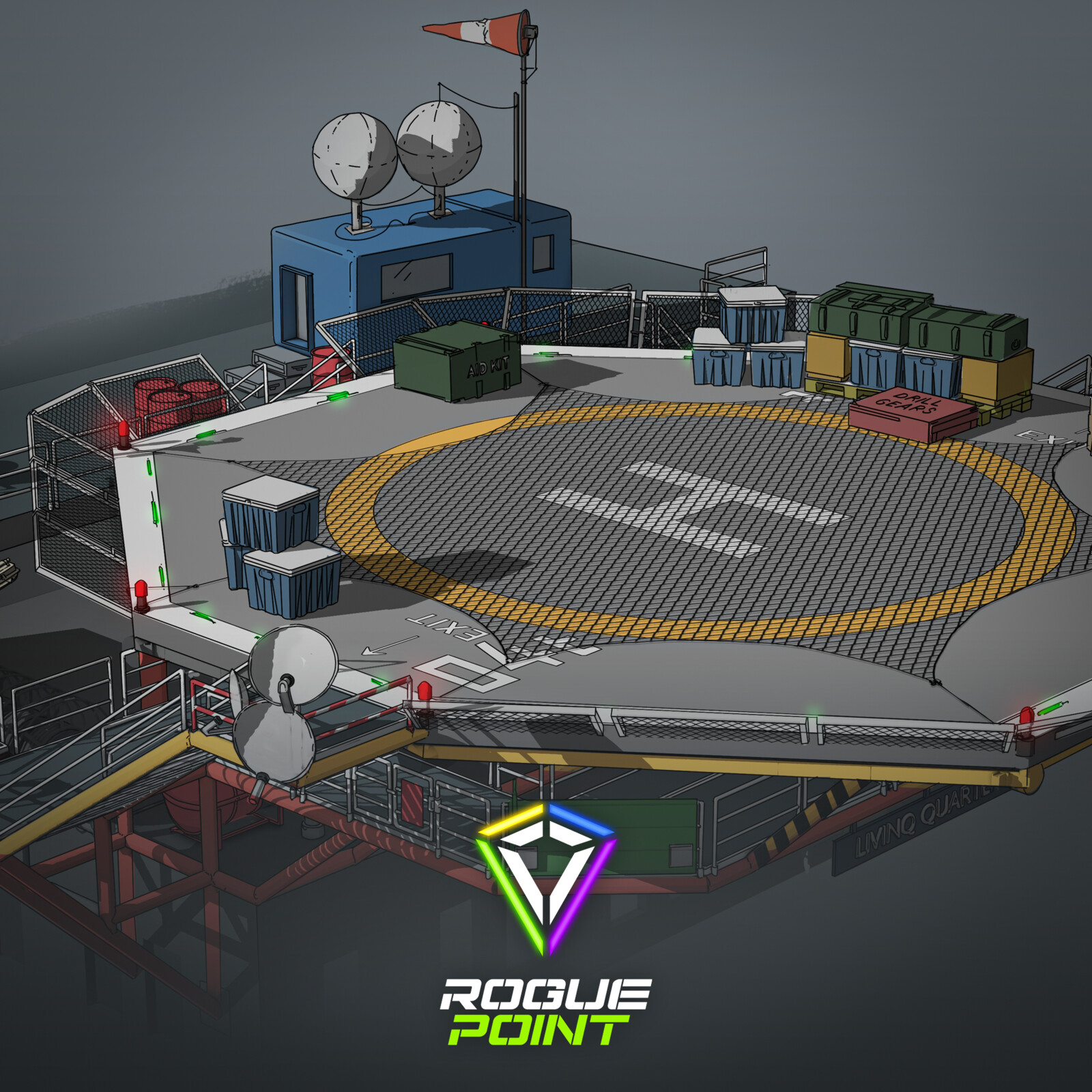 Rogue Point: Oil Rig Helipad