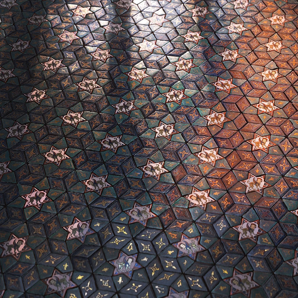 12th-century Seljuk tiles.