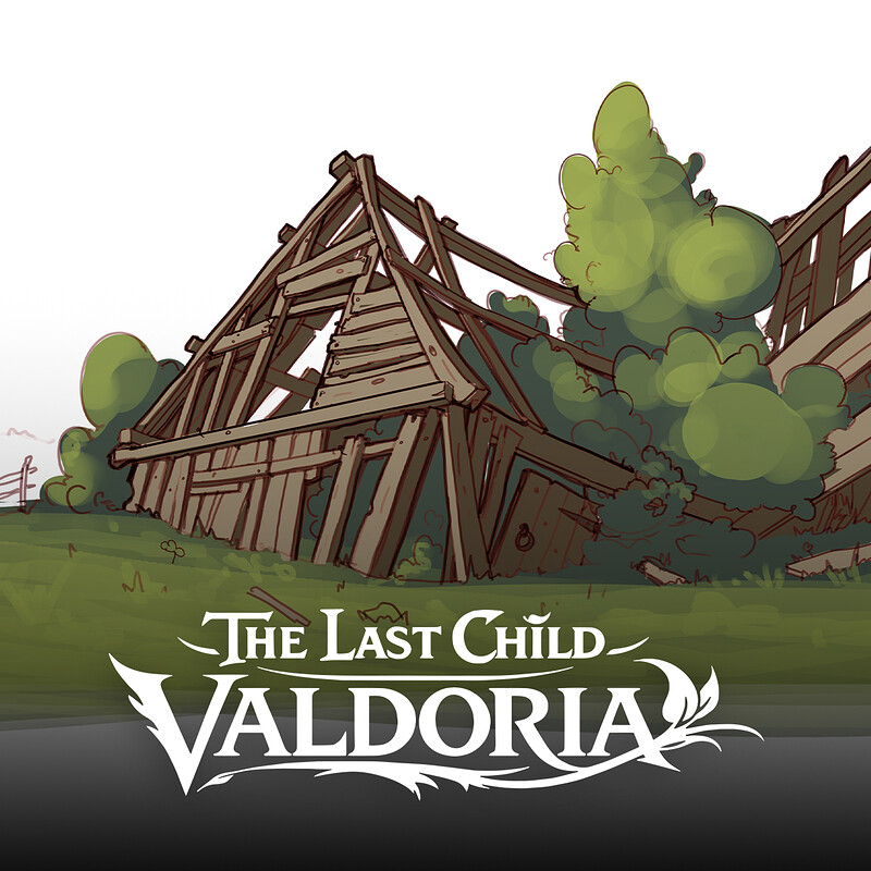 Downhill Environment Level Art - The Last Child: Valdoria