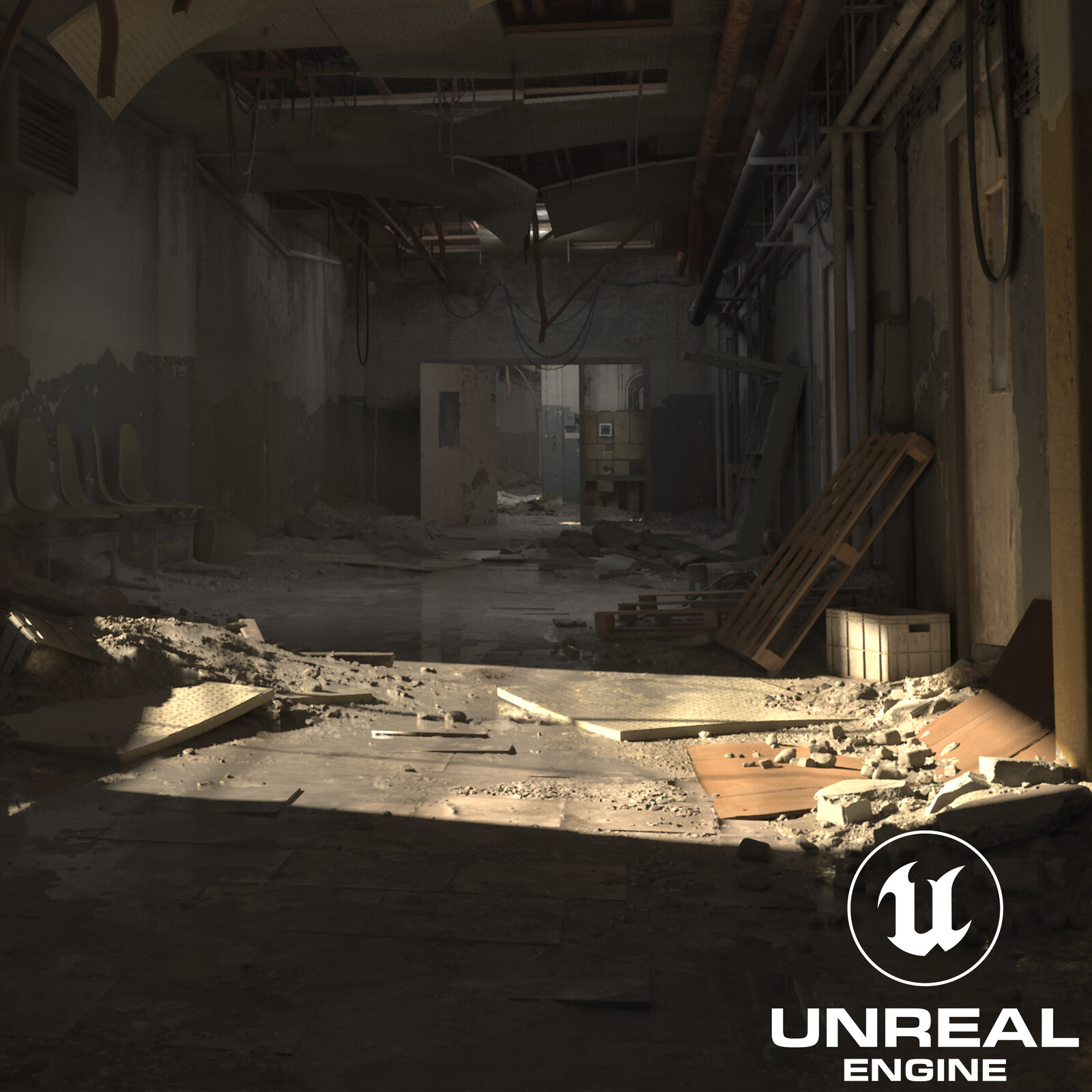 Derelict Corridor — UE5 Lighting Exercise