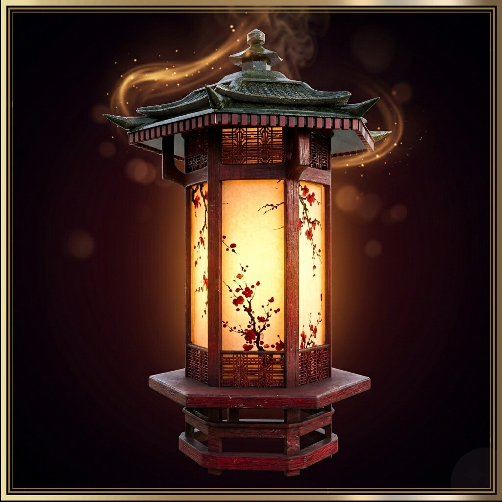Antique Plum Blossom Lantern 