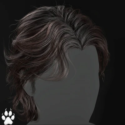 Medium Length Layered Haircut - Game Ready - Unreal engine 5
