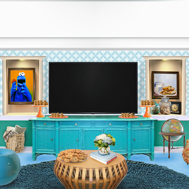 Blue Room Cookie Monster