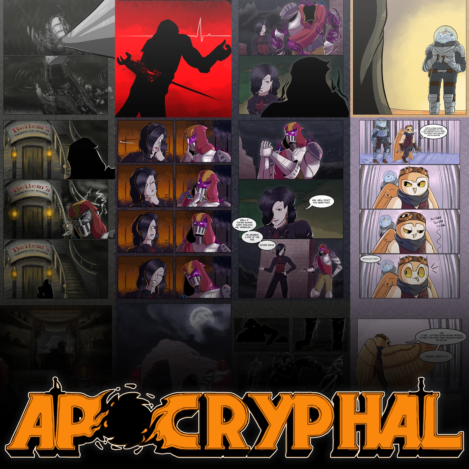 Apocryphal - Comic Progress!