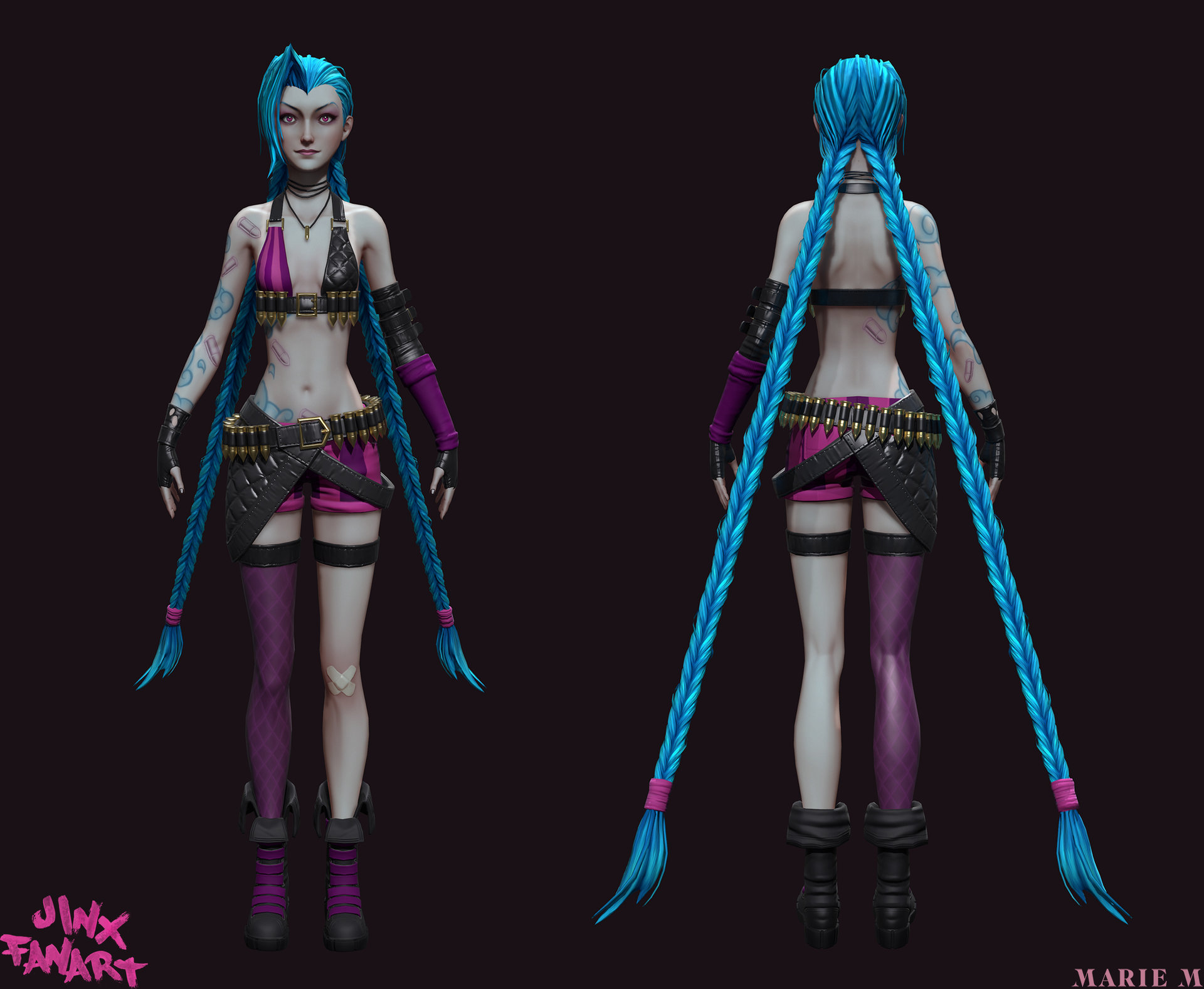 Artstation Jinx The Loose Cannon League Of Legends Fan