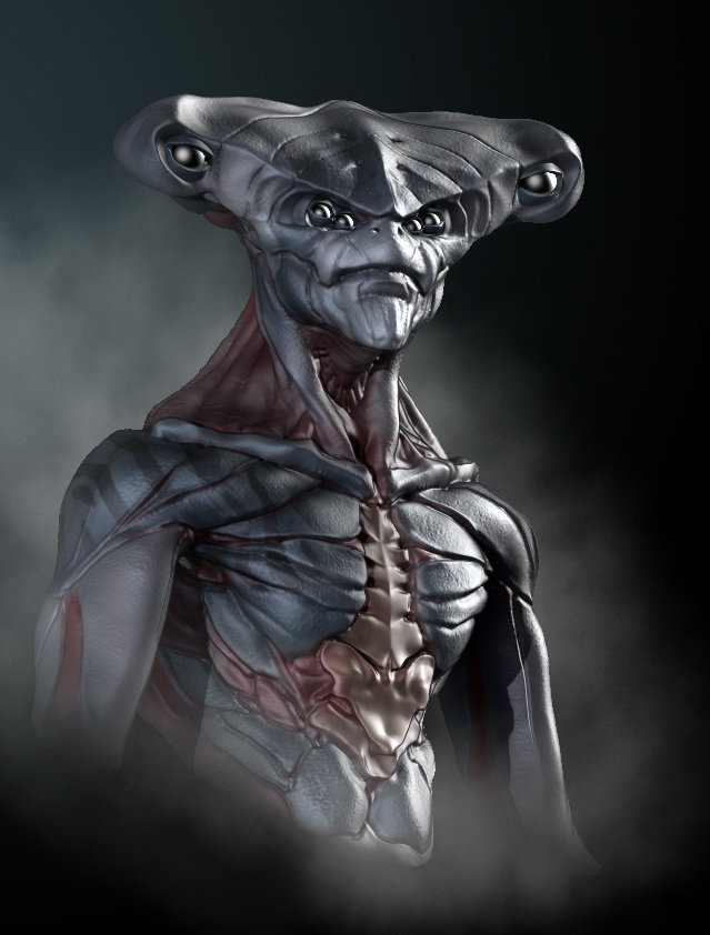 Artstation Hammerhead Alien David Kaye